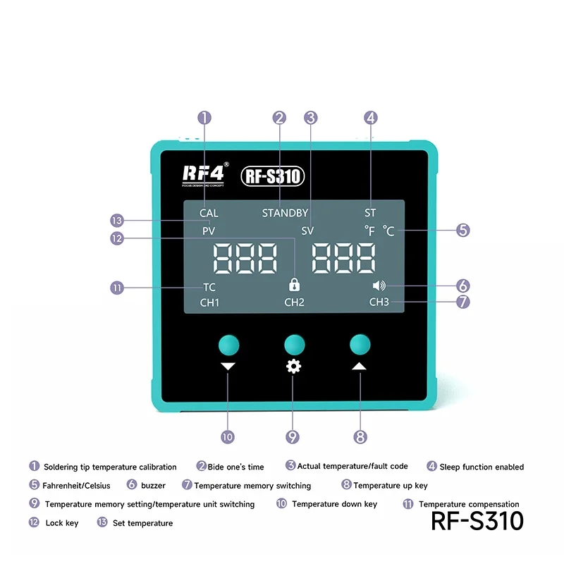 RF4 New RF-S210 RF-S310 Rapid Heating Smart BGA Soldering Station For Mobile Phone Maintenance Welding Platform Solder Station