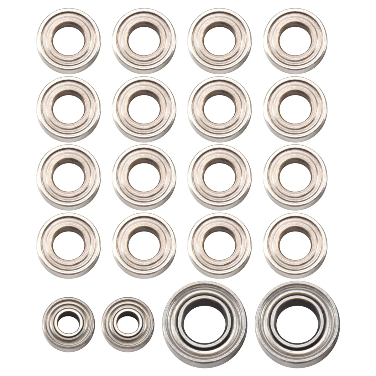 20Pcs Steel Ball Bearing Set for Axial SCX24 90081 AXI00001 AXI00002 1/24 RC Crawler Car Spare Parts Accessories