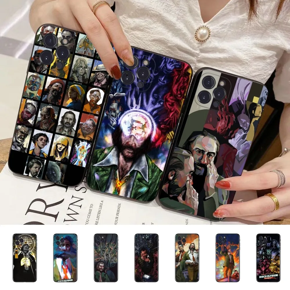 Disco Elysium Phone Case for iPhone 8 7 6 6S Plus X SE 2020 XR XS 14 11 12 13 Mini Pro Max Mobile Case