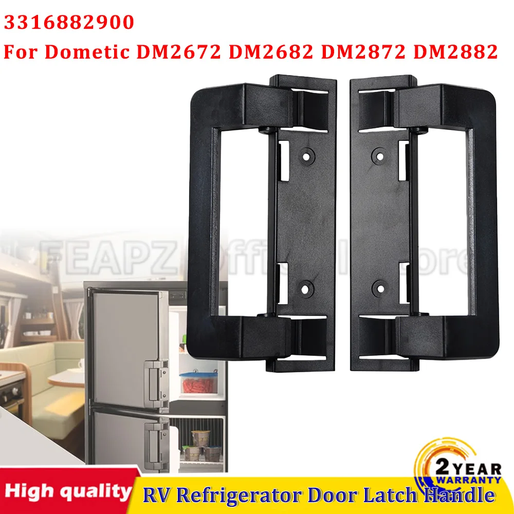 

New Door Pulle Ergonomic RV Refrigerator Hardware Door Latch Handle For Dometic DM2672 DM2682 DM2872 DM2882 3316882900