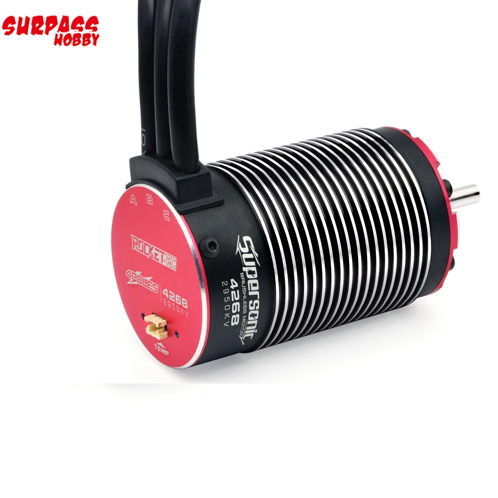 

Surpass Hobby SUPERSONIC 4268 2450 / 2200 / 1980 /1650KV Brushless Motor for 1/8 1:8 Rc Car on-road Off-road Monster Truck