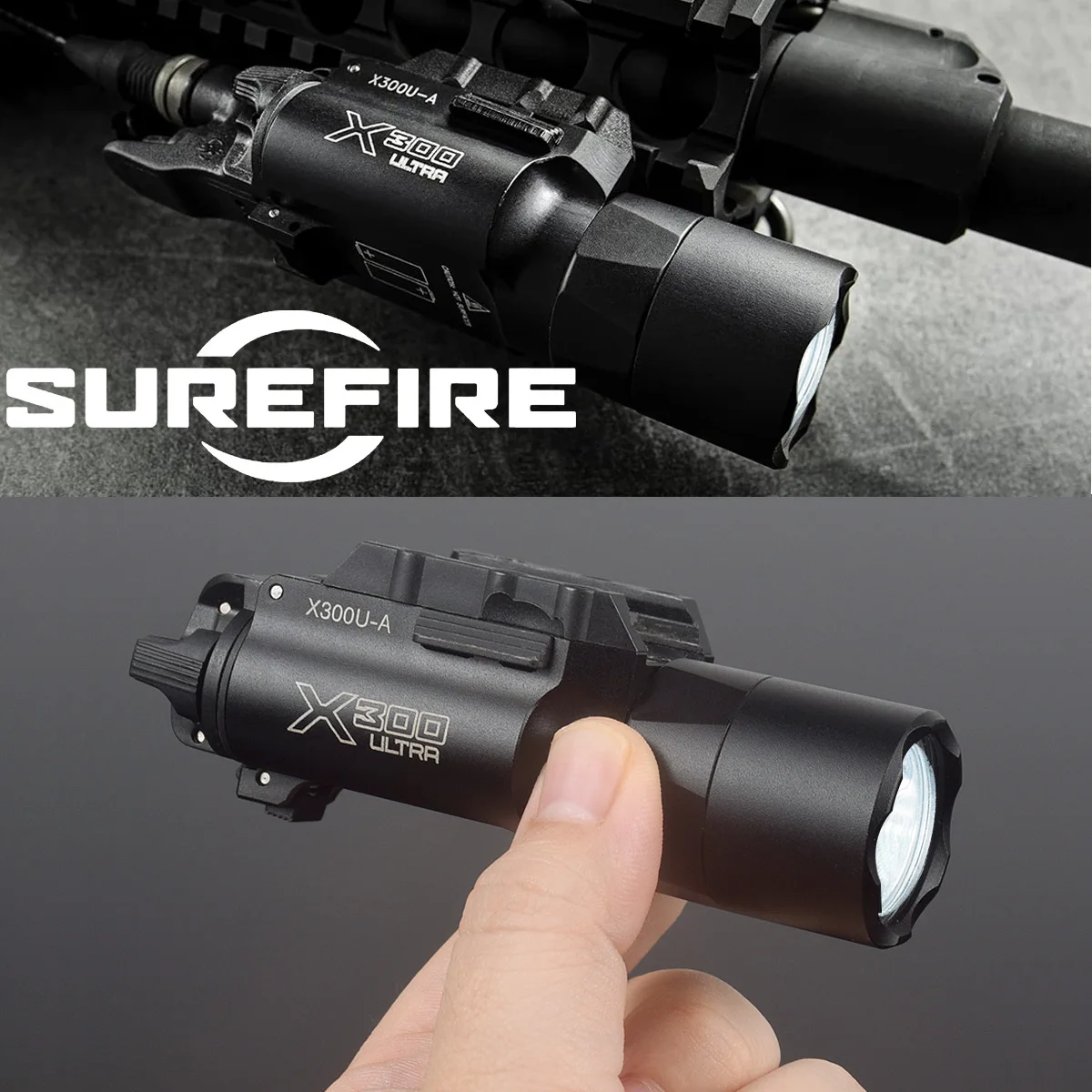 

Tactical Flashlight Surefire X300 X300U X300UH-B XH35 X300V IR Pistol Scout Light Airsoft Gun Light Strobe Constant Momentary