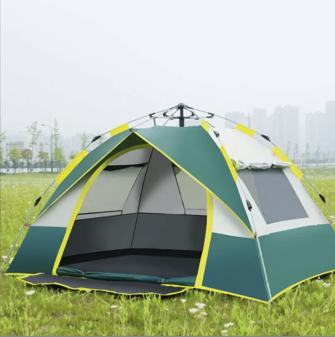 Wholesale 2-4 People Fully Automatic Elastic Pressure Quick-opening Rain And Sun Protection Outdoor Camping Tents