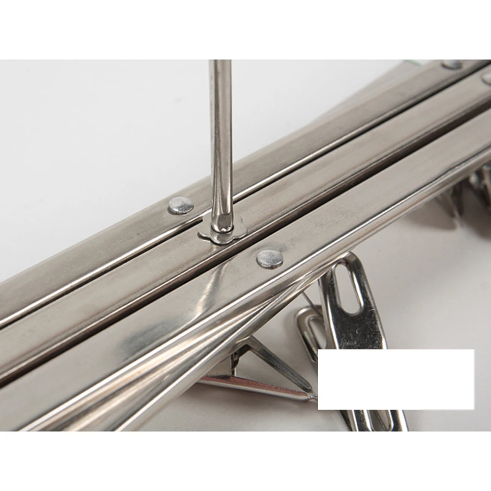 

Stainless Steel Clothes Drying Rack Foldable Sock Underwear Drying Clips Windproof Flat Head Grip Umbrella Type Easy