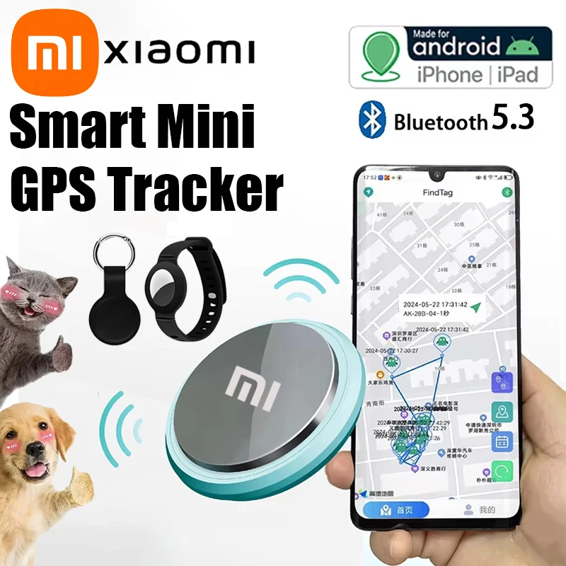 

Xiaomi Smart Airtag Bluetooth 5.3 GPS Tracker Work with Android iOS System Air Tag Tracker Mini Locator Kids Bag Key Wall Finder