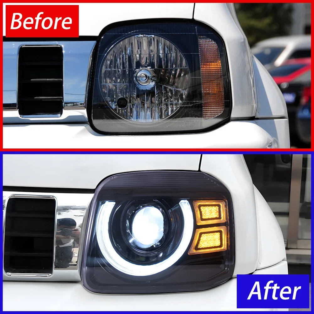 Car Front Lamps For Suzuki Jimny 2007-2015 LED Auto Headlights Assembly Upgrade Defender Style Projector Lens Car Accessories