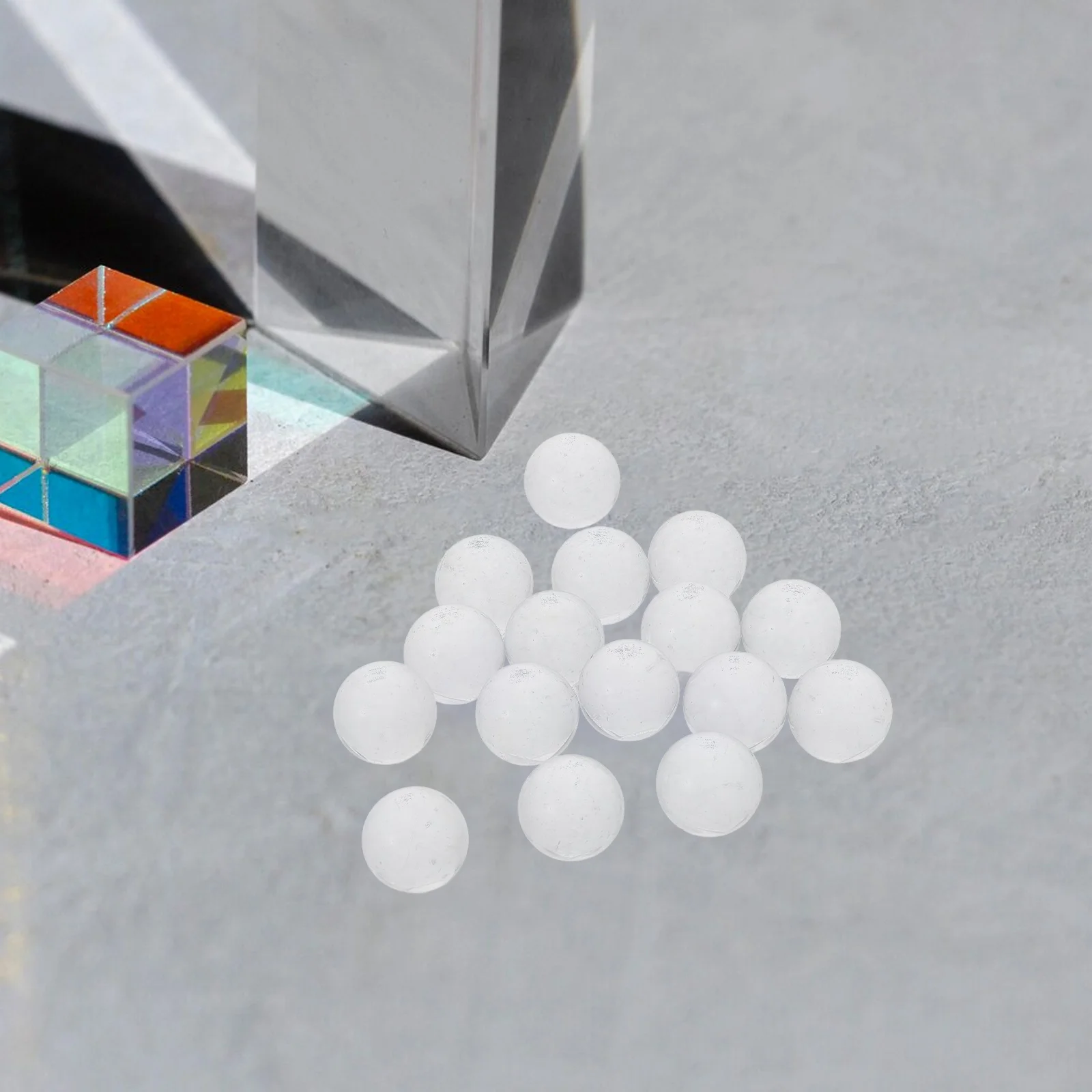 

30 Pcs Glass Beads Clear Marbles Decorative Ball for Vase Filler Fish Tank Geometry Stones Balls