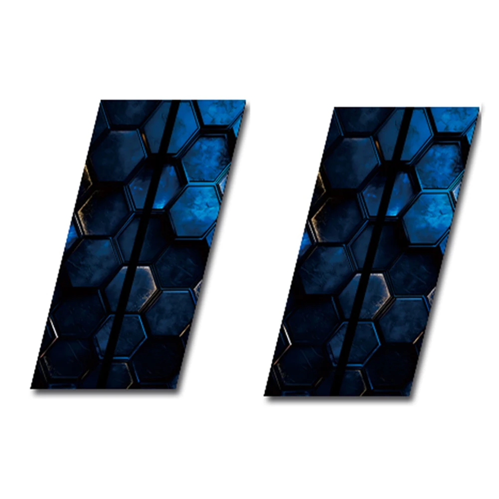 2x Car B-Pillar Waterproof Decal For Honeycomb Car B-Pillar Waterproof Decal Diy Car Door Post Sticker