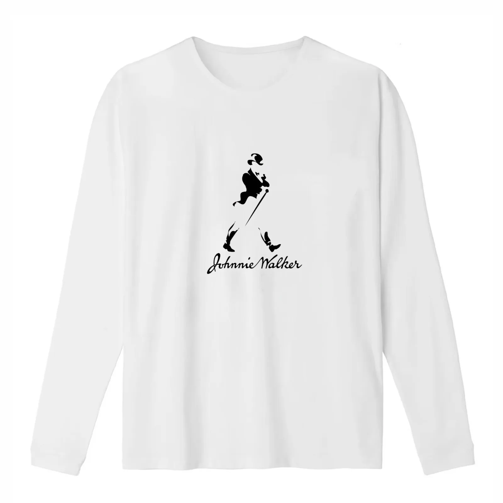 Johnnie Walker-Whisky Classic T-Shirt Summer Casual Cotton Tee Oversized Streetwear Tops Vintage Graphic Print 100% Cotton