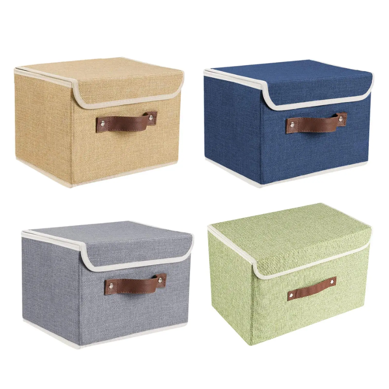 Storage Bin with Lid Kids Toys Organizer for Clothing Sundries Bathroom