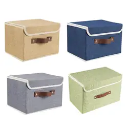 Storage Bin with Lid Kids Toys Organizer for Clothing Sundries Bathroom