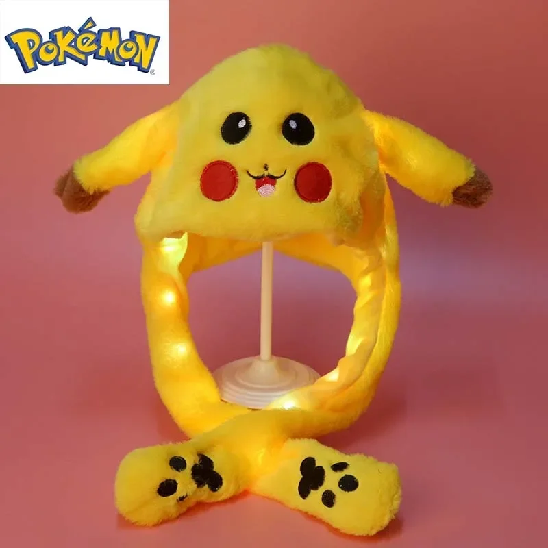 

Светящаяся/светильник ящаяся плюшевая шляпа TAKARA TOMY Pokemon Pikachu, милая забавная движущаяся игрушечная шапка с ушками кролика вверх и вниз, детские подарки для девушки