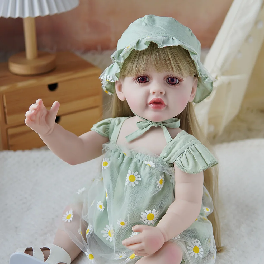 55cm 리본 인형 시뮬레이션 비닐 아기 장난감, 어린이 선물, 축제 선물