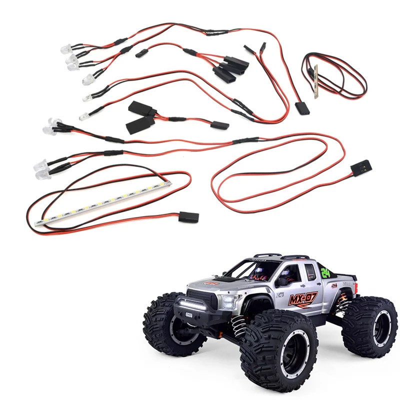 A13E-MX-07 Front And Rear LED Light Kit 8786 For ZD Racing MX-07 MX07 MX 07 1/7 RC Car Spare Parts Accessories Kit