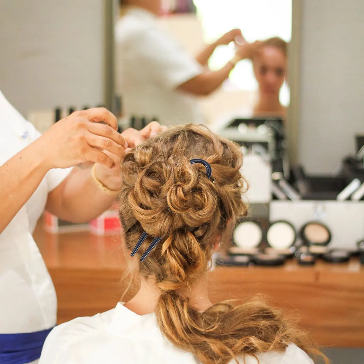 

36 шт. U-образных простых заколок для волос для женщин, свадебные, для путешествий, для волнистых волос, пластиковые аксессуары для волос