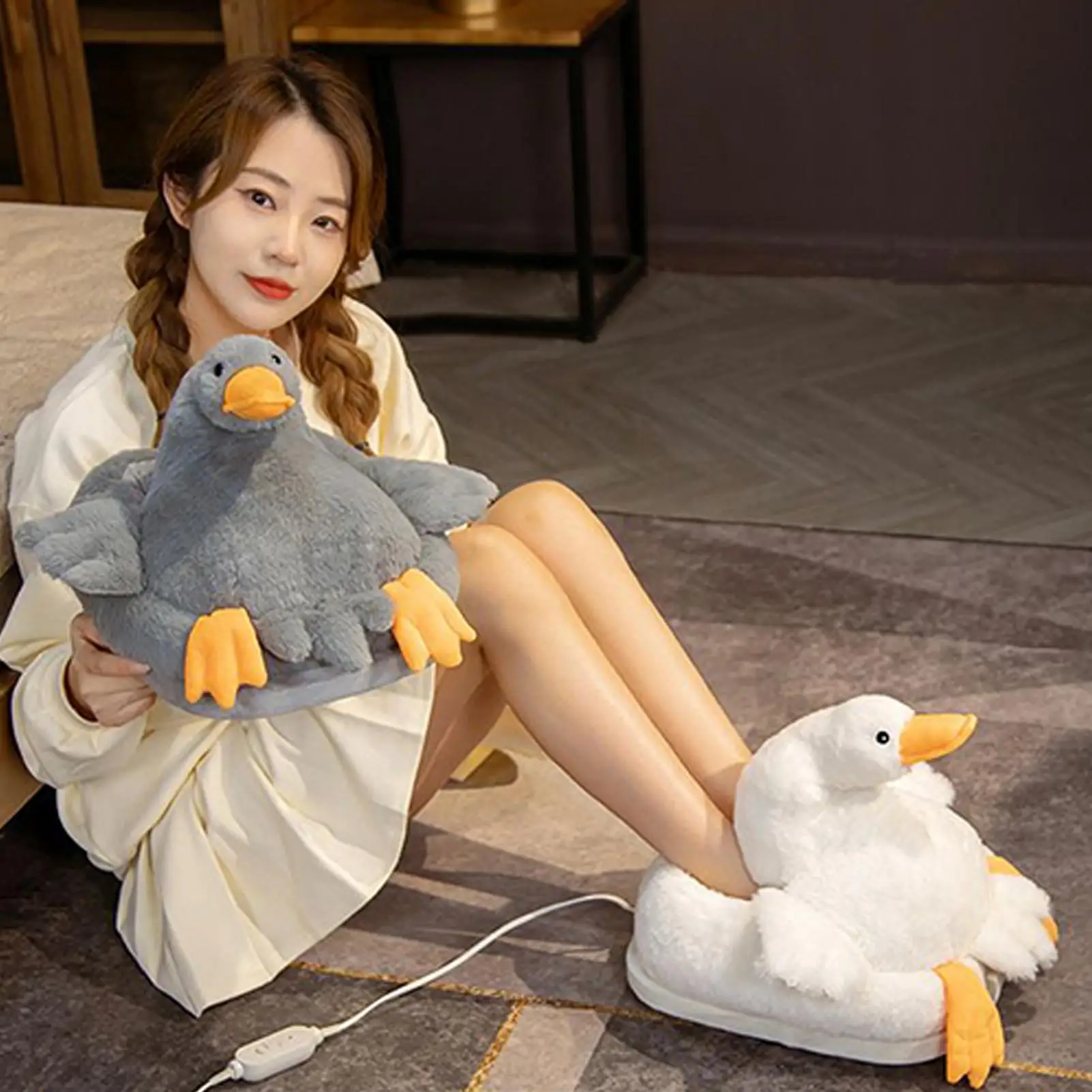 

Электрическая грелка для ног, моющийся обогреватель для ног, домашнее мягкое плюшевое зимнее теплое одеяло, согревающий коврик для ног, домашний офис