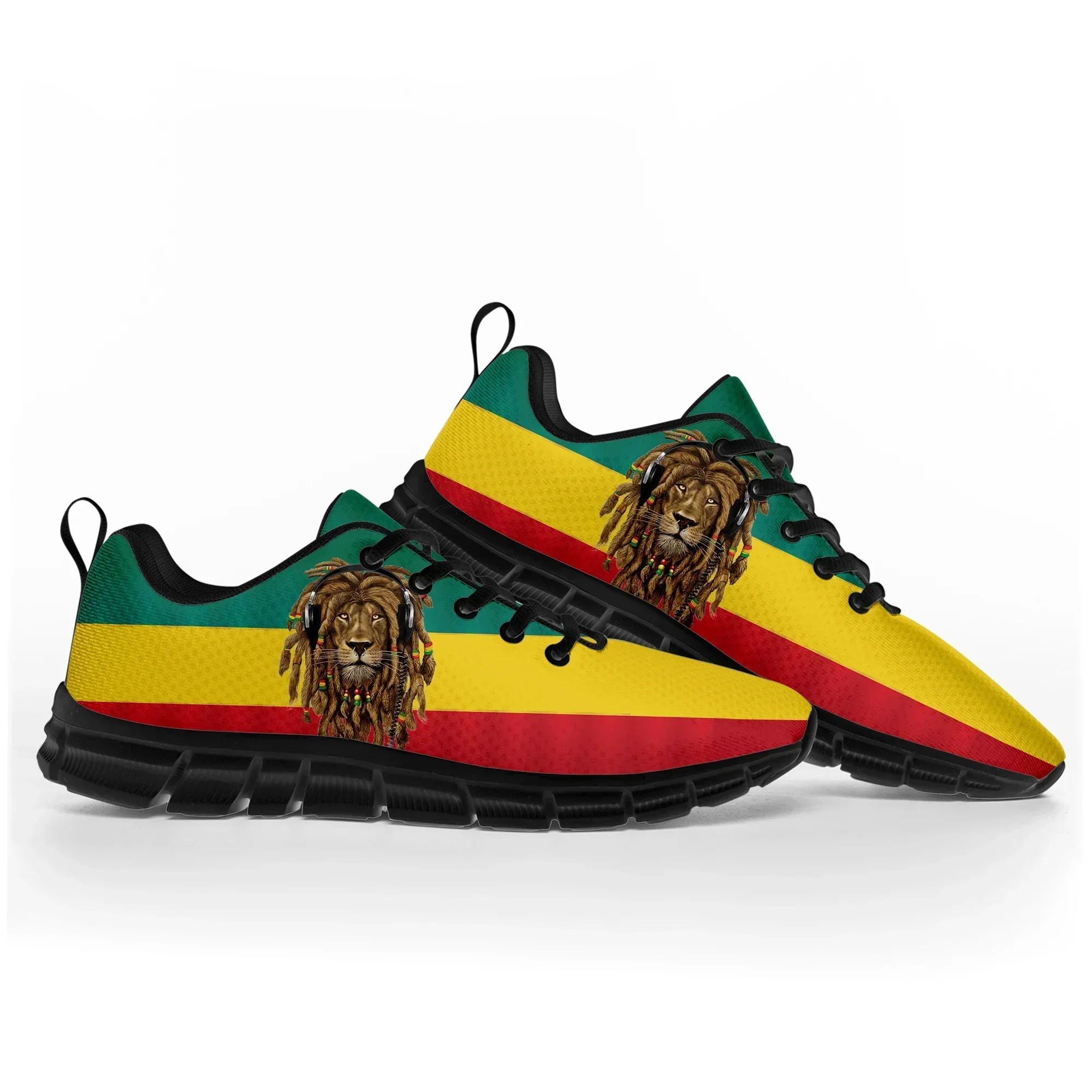 Reggae Rastafarian Rasta Rastafari Lion Of Judah Sports Shoes Mens Womens Comfortable Sneakers Casual Couple Shoes