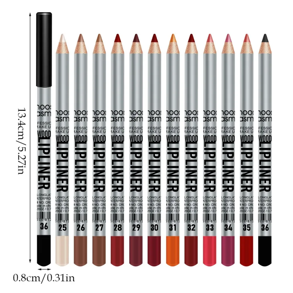 Delineador labial fosco luxuoso, aplicação suave e de longa duração para contorno e enchimento perfeitos, tons versáteis para todos os tipos de pele