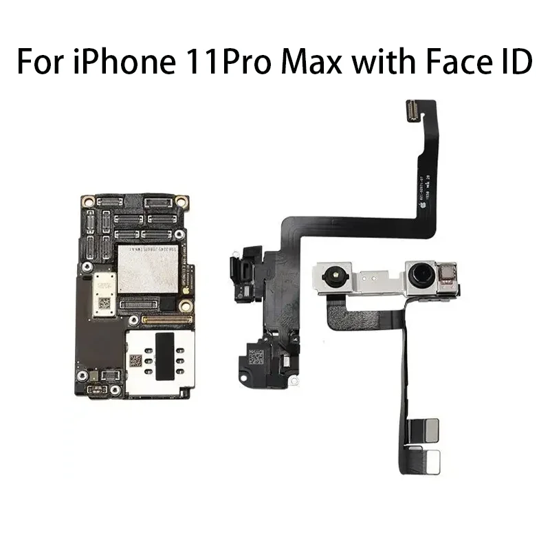 Fully Tested Placa For iphone 11/11 pro/11pro max Motherboard Unlocked With Face ID Chips Mainboard Clean iCloud Logic Board