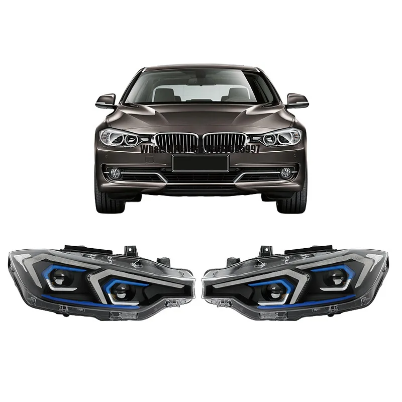 Manufacturer Customized New 13-18 3 Series Headlight Assembly F30 Modified LED 6000K 45W 12V Daytime Running Light