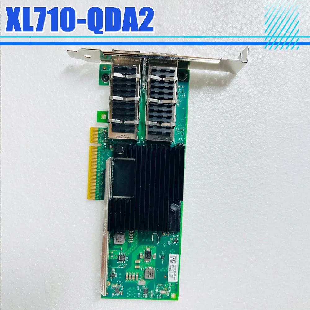 For Intel XL710-QDA2 40G XL710 40G Fiber Optic Dual Port 10 Gigabit Ethernet Card XL710QDA2BLK XL710QDA2G2P5