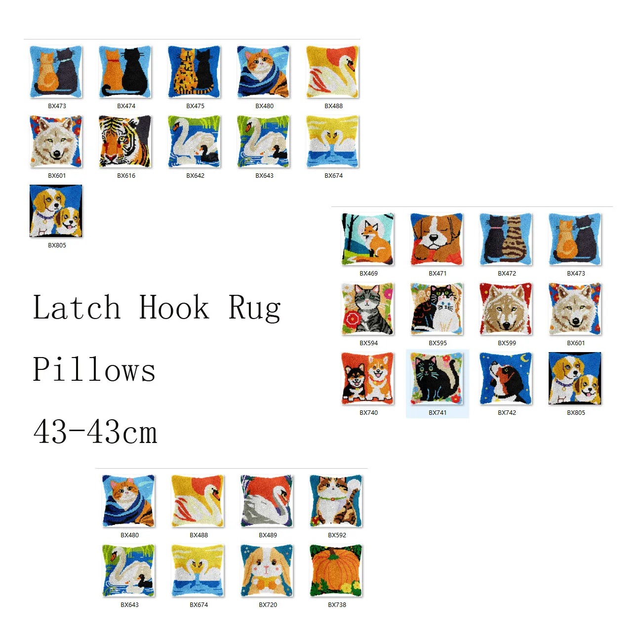 

Наборы ковриков с крючками-защелкой и предварительно напечатанным узором. Набор для вышивки крестиком. След. Ковер с рукоделием. Два собаки.