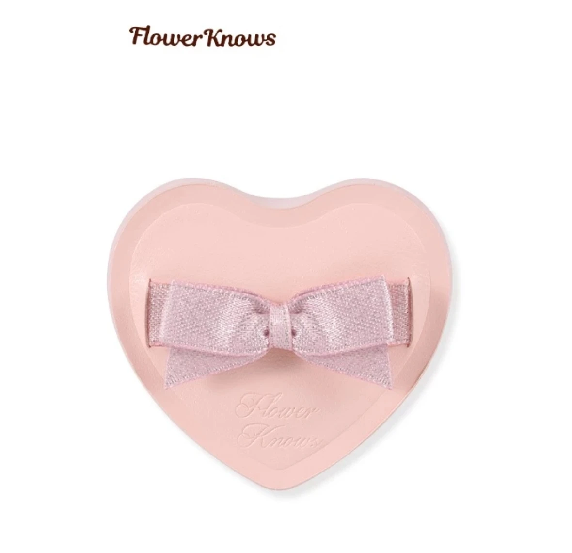 Flower Knows Strawberry Cupid Collection Pink Heart Shaped Marshmallow Powder Puff Soft Makeup Tool FlowerKnows