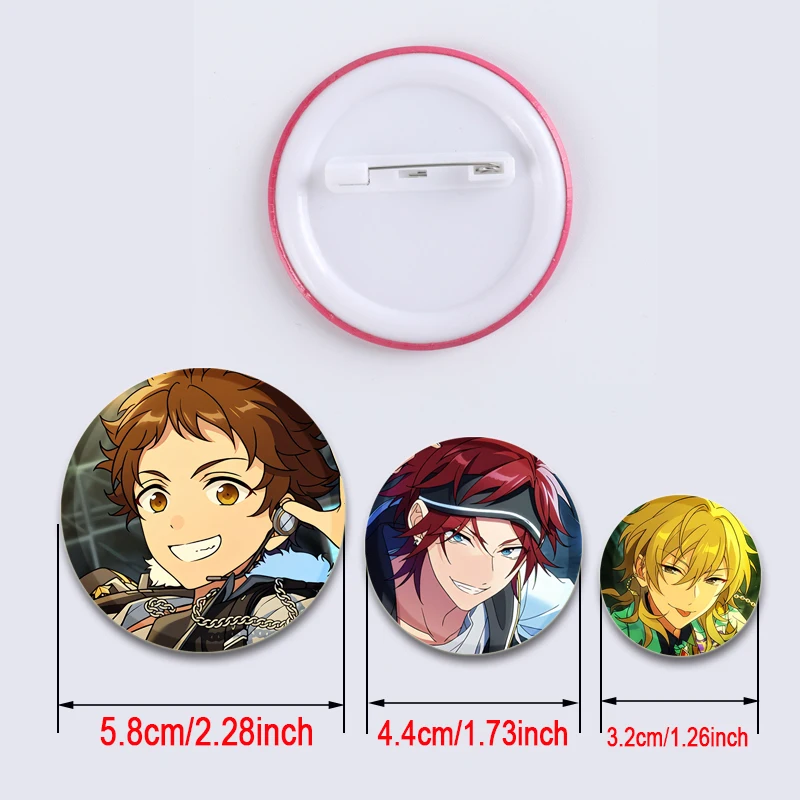 Conjunto estrelas jogo emblema hidaka hokuto harukawa sora shinkai kanata broches cosplay esmalte pinos para chapéu mochila jóias presentes