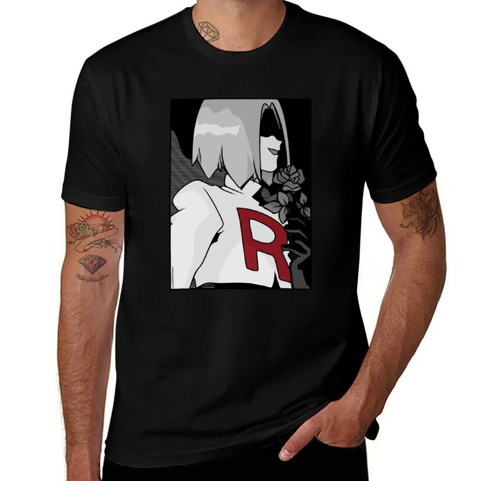 

James Team Rocket by @malloryvinsonart T-Shirt boys animal print basketball graphic tees shirts graphic tee men clothing
