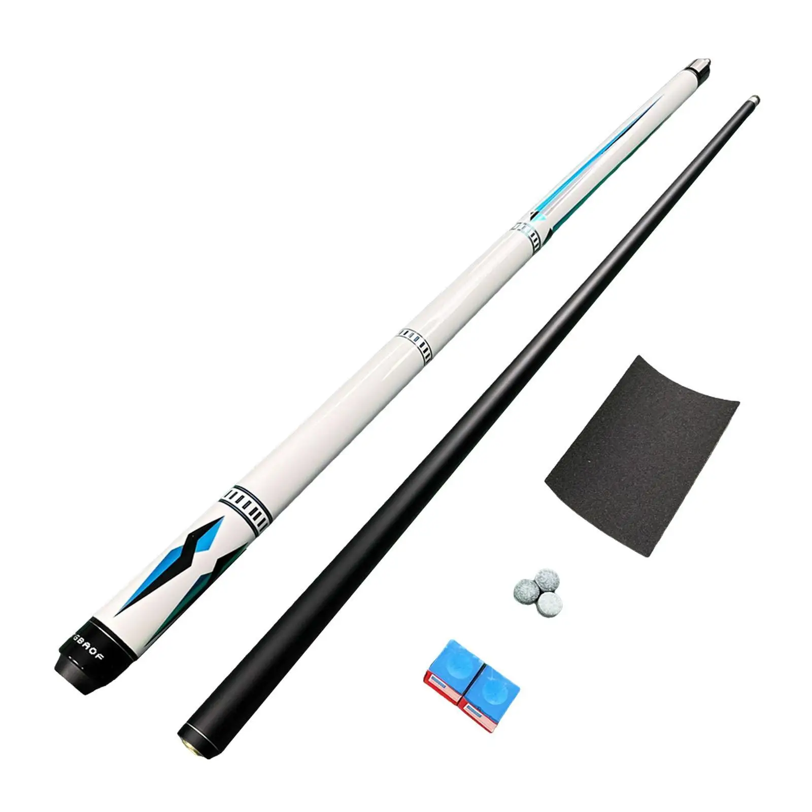 

Durable Wooden Billiard Cue Stick Stainless Steel Joint Split Pool Stick for Billiards and Snooker Home Practice Equipment