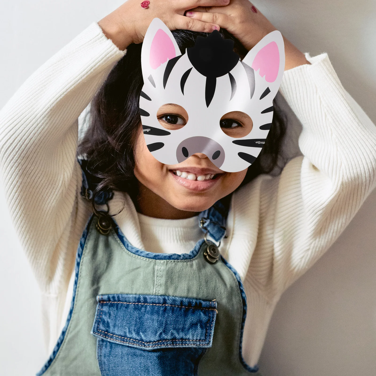 

16 Pcs Animal Paper Mask Birthday Party Decorations Face Masks Small Themed Cartoon