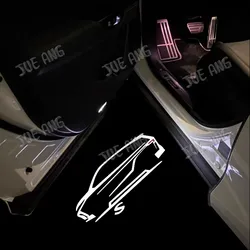 2pcs LED Car Door Light Welcome Light Projector Ghost Shadow Light Courtesy Light Atmosphere Light For 2010-2023 Sienna