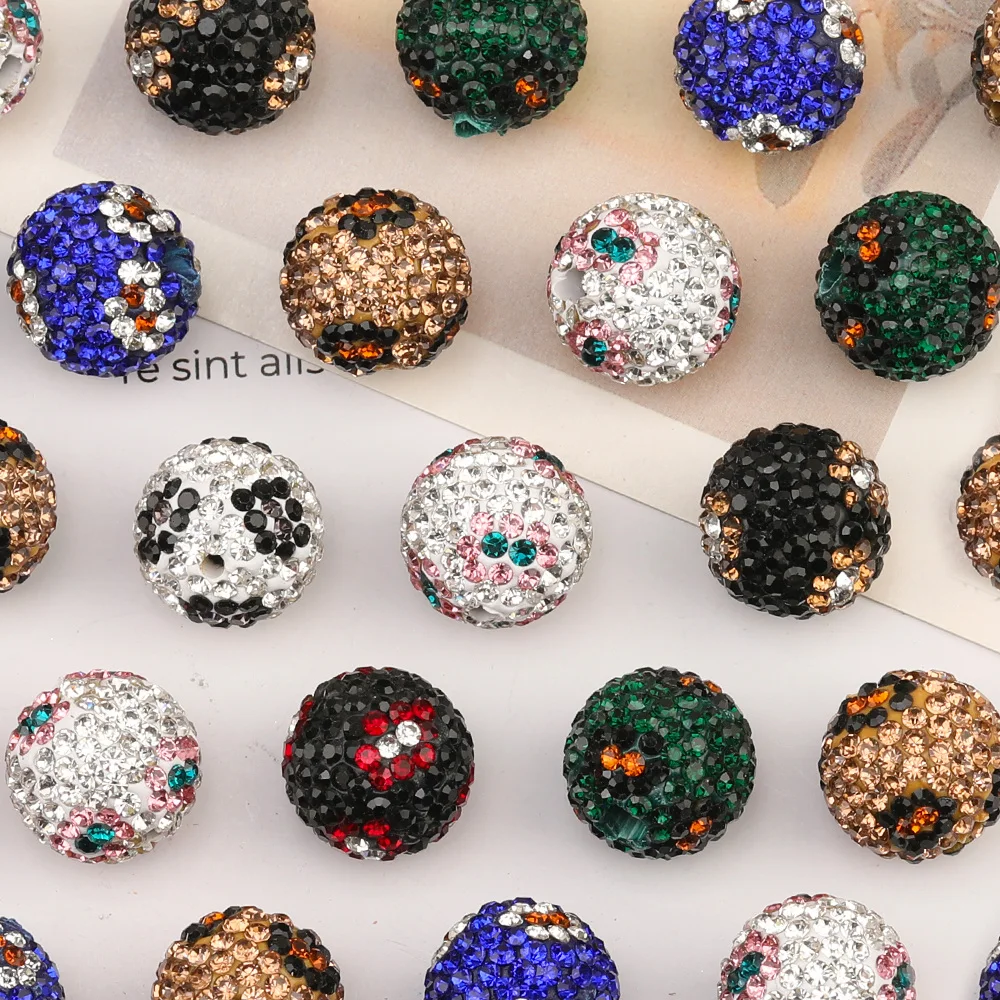 

Cordial Design 50Pcs 16*16MM Acrylic Bead/Hand Made/Rhinestone Effect/Round Shape/DIY Beads Making/Jewelry Findings & Components