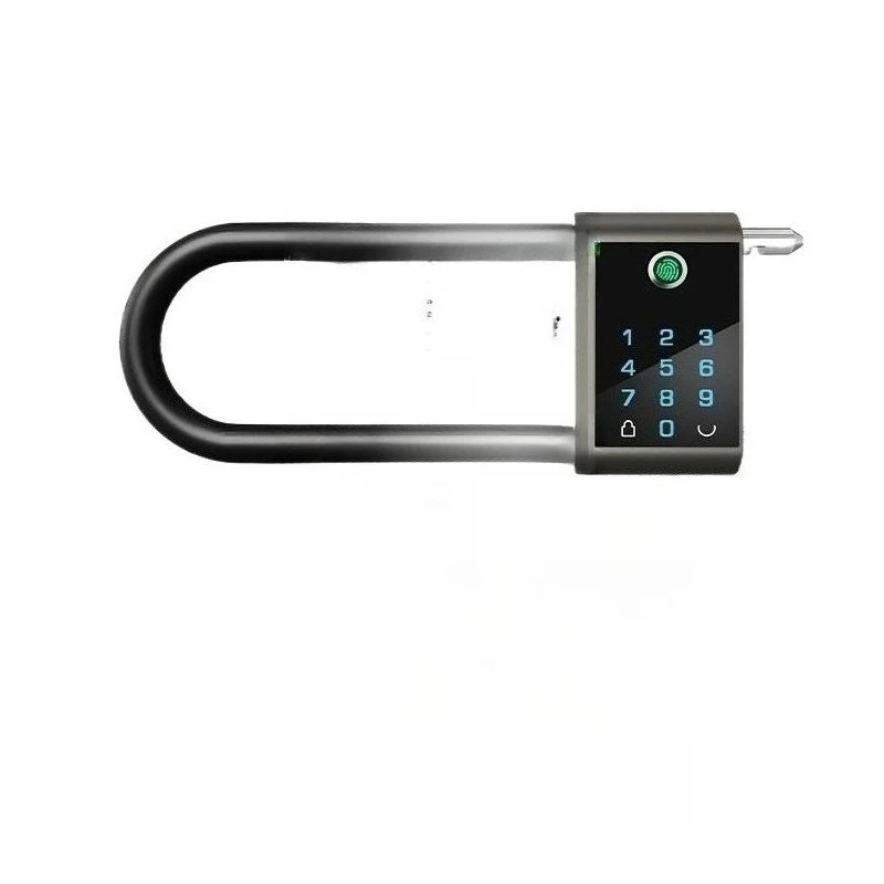 Fingerprint u-lock, office glass door combination lock, smart electronic lock waterproof