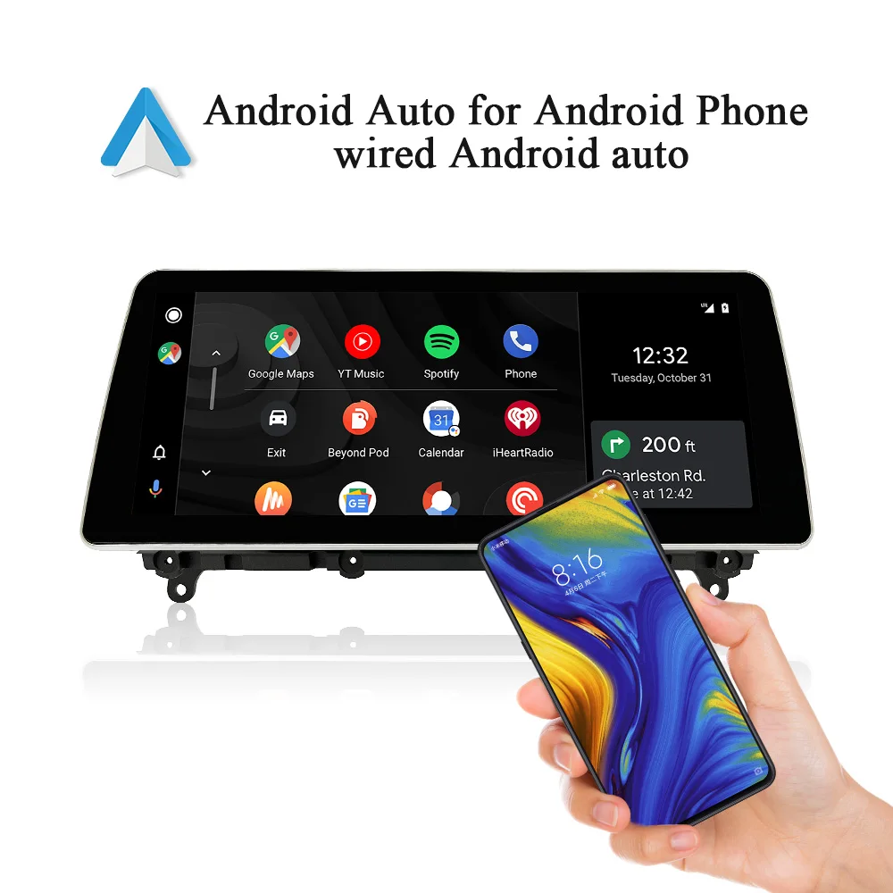 Wit-Up GPS Navigator For BMW X3 X4 F25 F26 Android 14.0 Touch Screen Radio Carplayer with CarPlay Bluetooth Carstereo