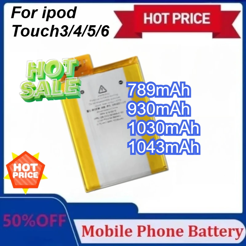 

Новый аккумулятор для мобильного телефона A1318 A1641 A1574 A1367 A1509 A1421 для IPod Touch6 Touch7 Touch3 4 5 6 Новый аккумулятор