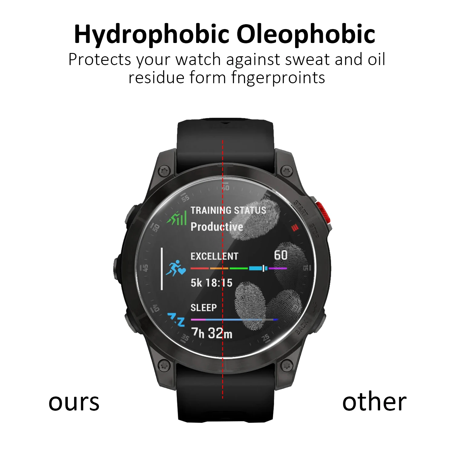2PCS Smart Watch Screen Protector For Garmin Epix Gen 2 / Epix Pro Gen 2 47mm 51mm Tempered Glass Anti-Scratch Protective Film