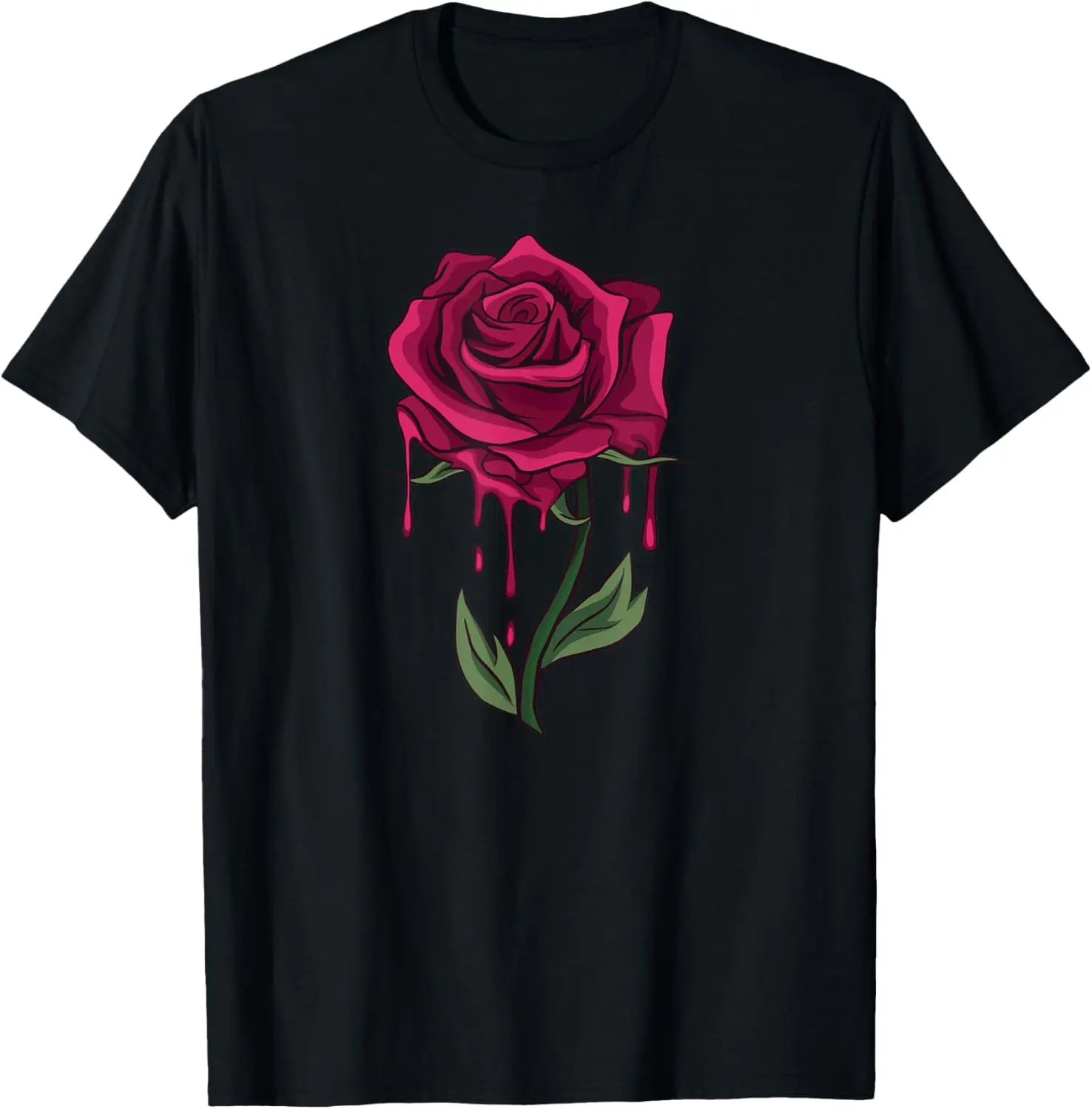 Bleeding Rose Tattoo Style Bleeding Rose T-Shirt