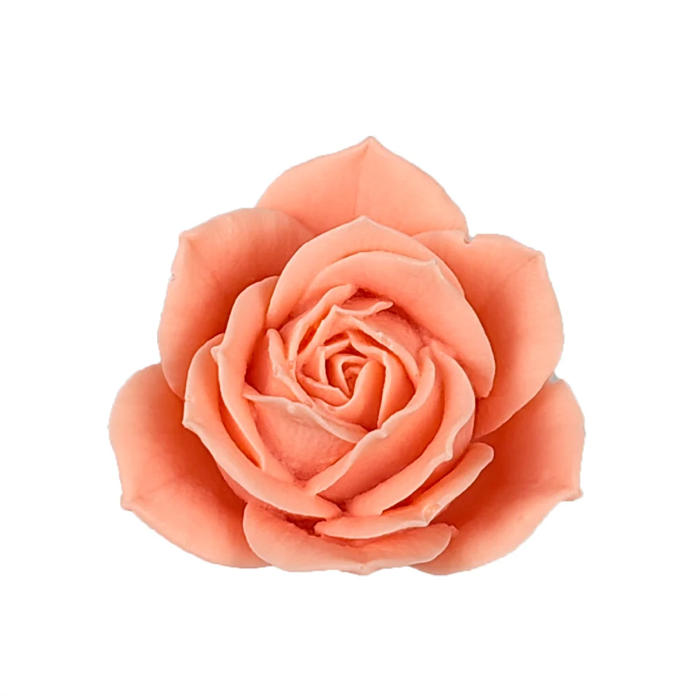 HC0437 PRZY 3D Rose Flower Moulds Soap Molds Silicone Wedding Birthday Valentine\'s Day Candle Mold Clay Resin Decor