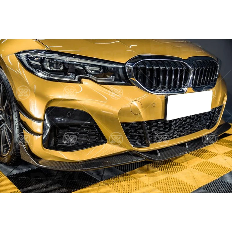 Carbon Fiber Front Bumper lip Splitter Spoiler Diffuser For 3 Series G20 G28 325li 330li M Sports 2019-2022 Body Kit