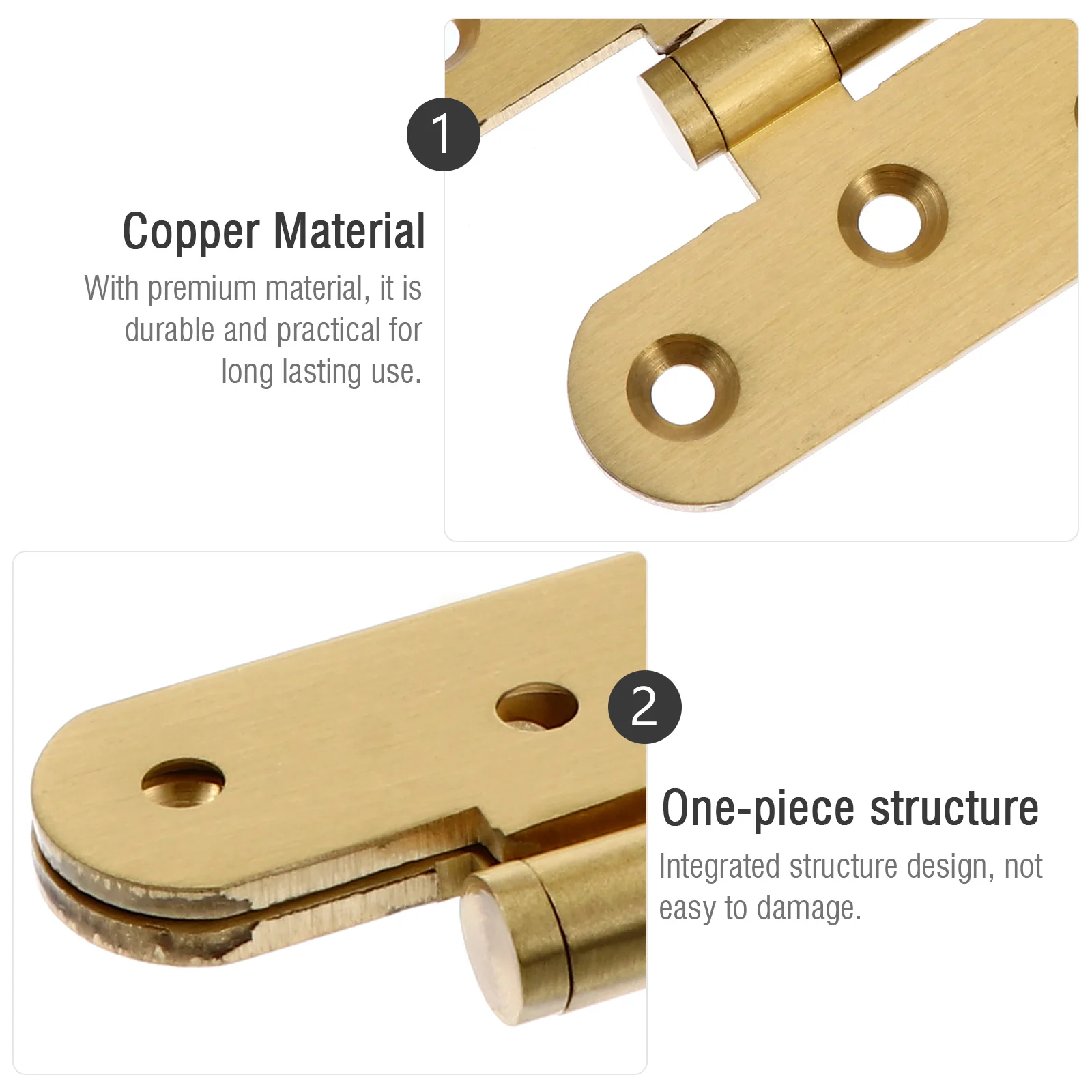 

2pcs Cabinet Door Hinges Premium Furniture Fittings Durable Classic Style Easy Install Screws Included Vintage Wooden Box