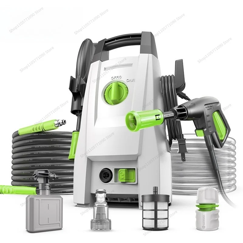 For High Pressure Car Washing Machine Portable Car Washing Household 1400W Water Gun Cleaning Bot Manipulation Artifact