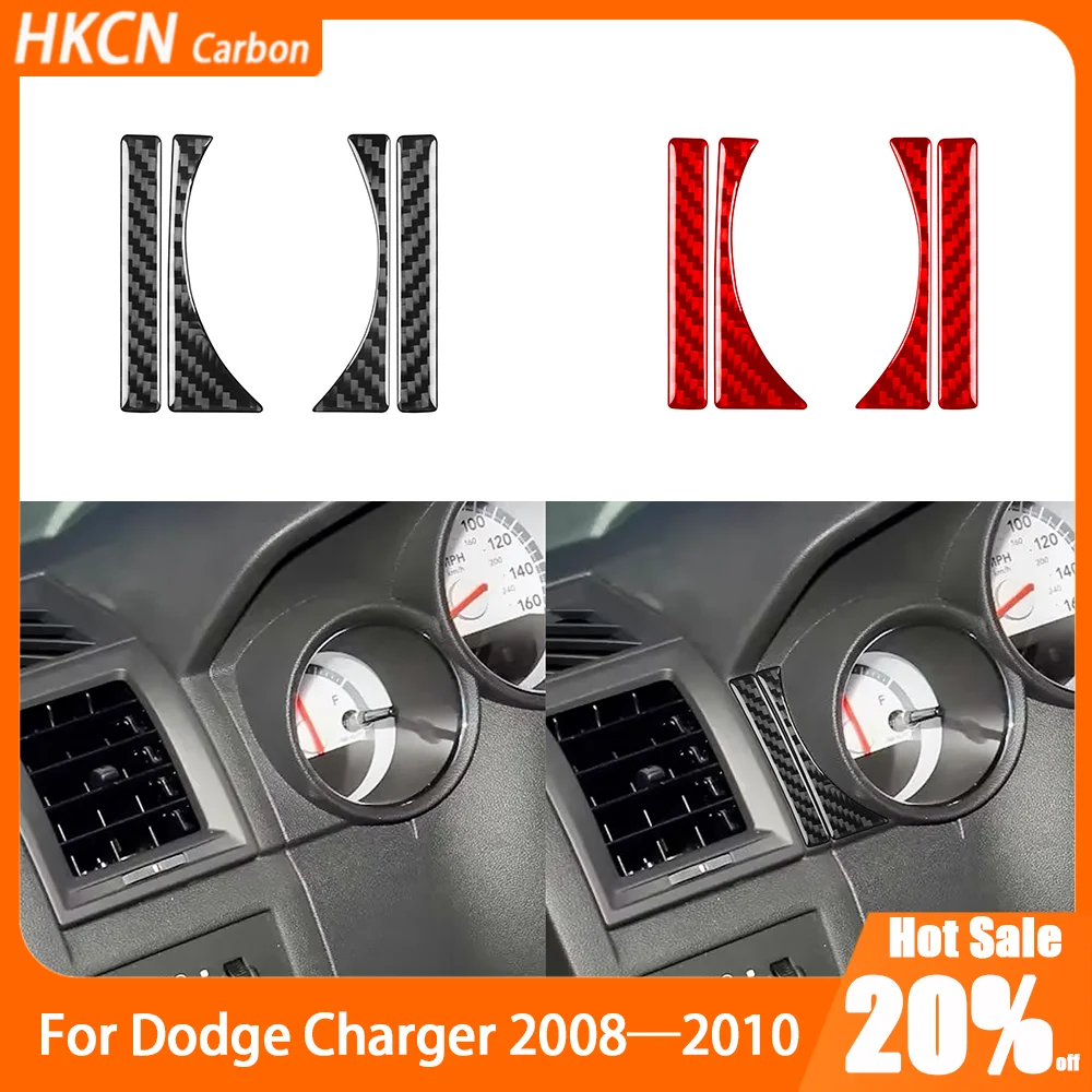 

Carbon Fiber Instrument Sides Dashboard Panel Car Interior Accessories Cover Trim Modified StickerFor Dodge Charger 2008—2010