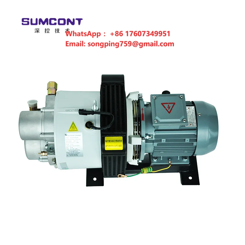 SUMCONT New Hot Selling Electric Bus Van Truck 2.2KW Slide-blade Air Compressor EV Motor Conversion Kit