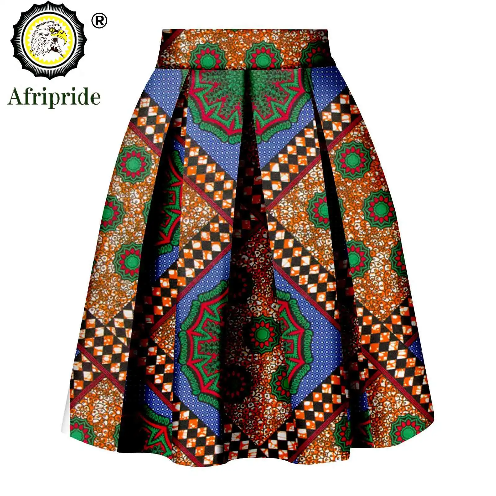 African Print Clothes for Womem private custom pure cotton ankara print dashiki bazin riche casual skirt for women S1827008