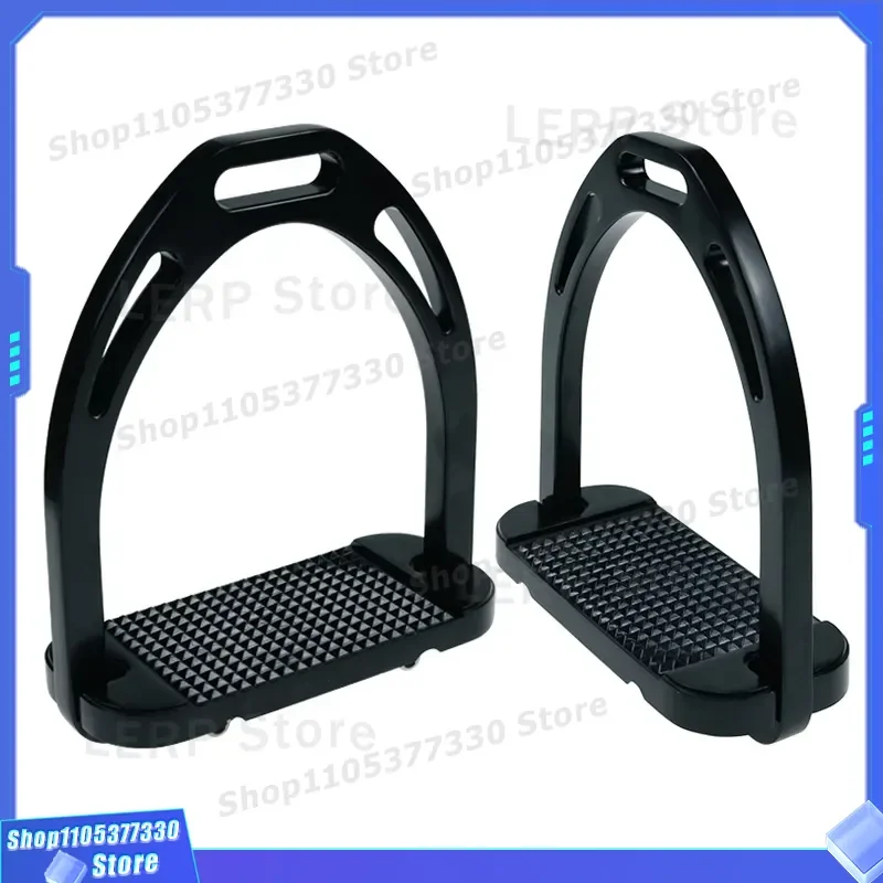 120mm Inner Width Color Aluminum Stirrup Electroplating Surface Stainless Steel Non Slip Baseplate With Color Box ST3120