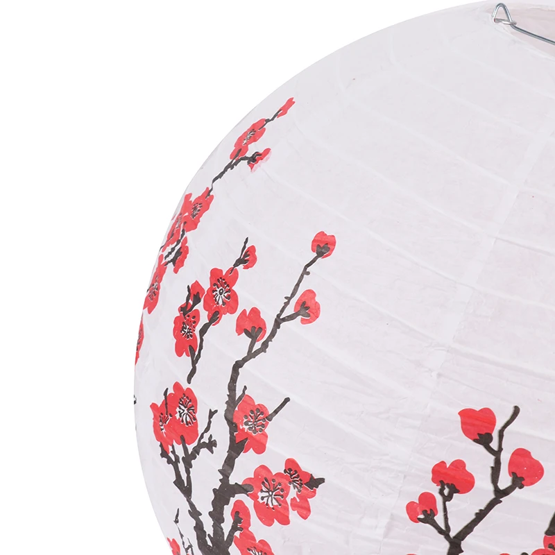 30cm Plum Blossom Round Paper Lantern Lamp Shade Chinese Antique Paper Lantern New Year Paper Lampshade Home Decor