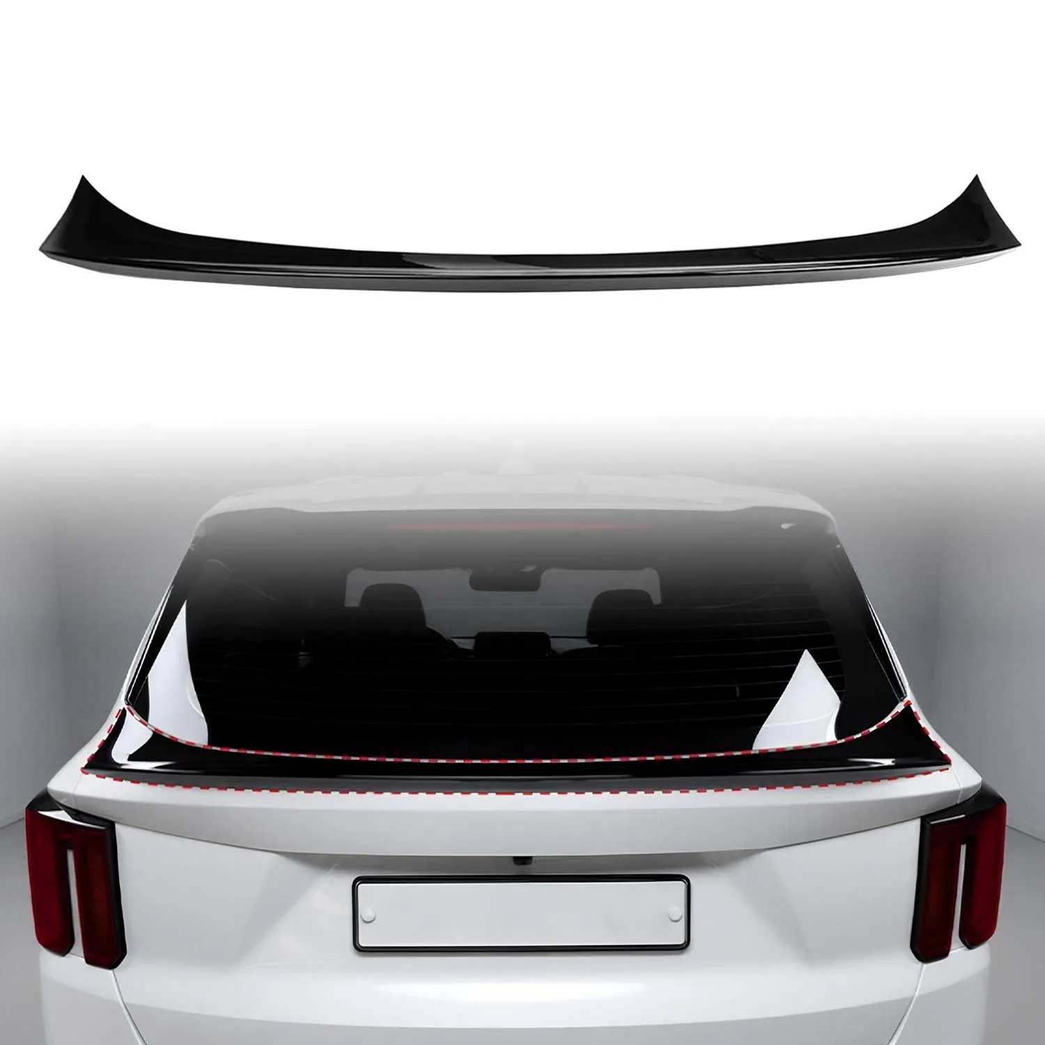 For Kia Sorento 2021-2026 Car Exterior Rear Bumper Lip Trunk Roof Spoiler Wing Decorative Cover Trim ABS Accessories 1pc