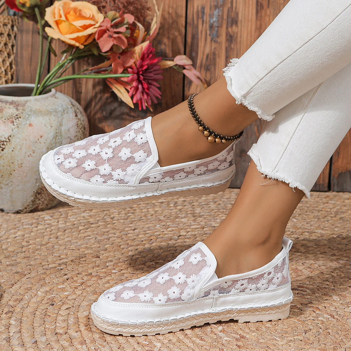 Women Sneakers 2024 Summer Fashion Loafers Breathable Mesh Platform Sneakers Woman Comfortable Casual Shoes Zapatillas Mujer