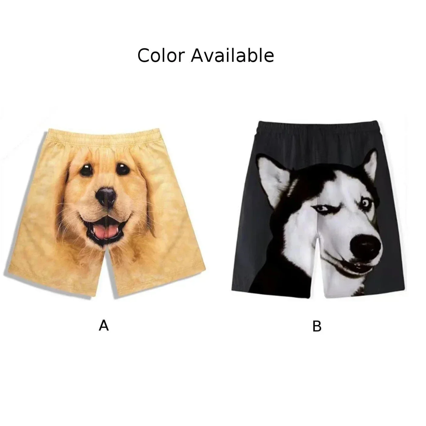 Funny Dog Shorts Casual Walking Home Sleepwear Creative Men Casual Shorts M-5XL